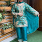 Luxurious brocade kurta set is designed for women
