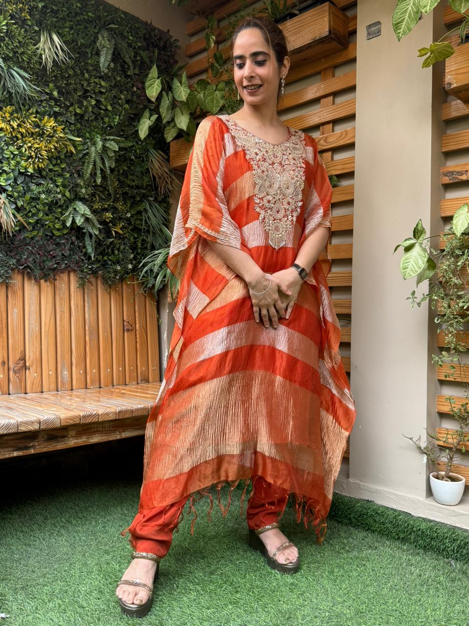 Elegant kaftan set is a perfect blend of  comfort