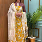 Graceful unstitched cotton suit fabric blends comfort