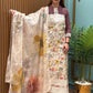 Elegant unstitched cotton suit fabric is crafted