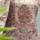 Graceful unstitched suit set is crafted in soft cotton fabric