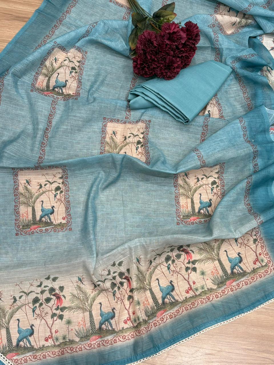 Graceful unstitched suit is crafted in soft and breathable linen cotton