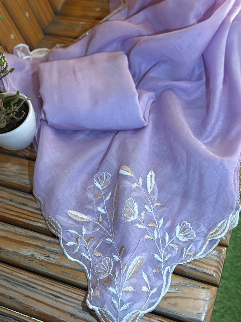 Experience effortless elegance with our beautifully designed unstitched suit