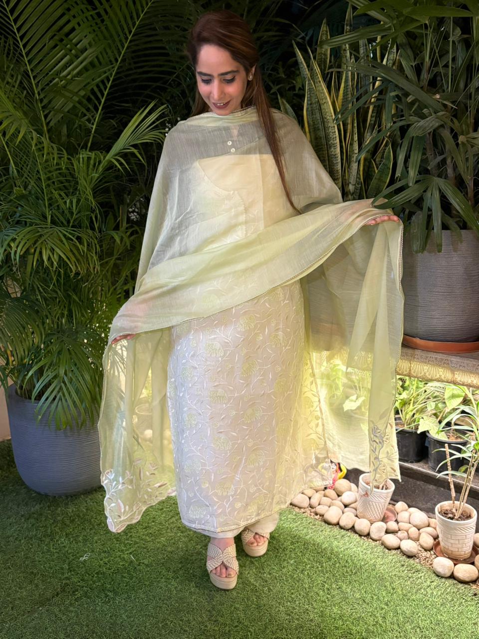 Experience effortless elegance with our beautifully designed unstitched suit