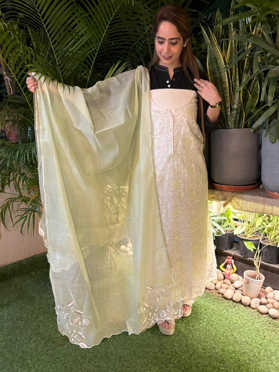 Experience effortless elegance with our beautifully designed unstitched suit