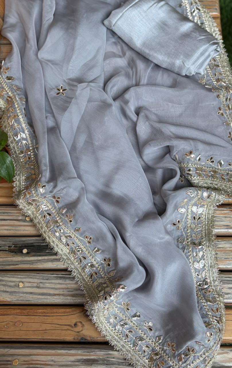 Elevate your ethnic wardrobe with this graceful unstitched suit