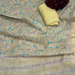 Elegant unstitched suit crafted in pure linen cotton fabric