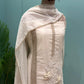 Graceful and timeless, this beautiful unstitched cotton suit
