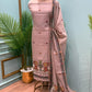 Grace meets tradition in this elegant unstitched Jamdani cotton suit