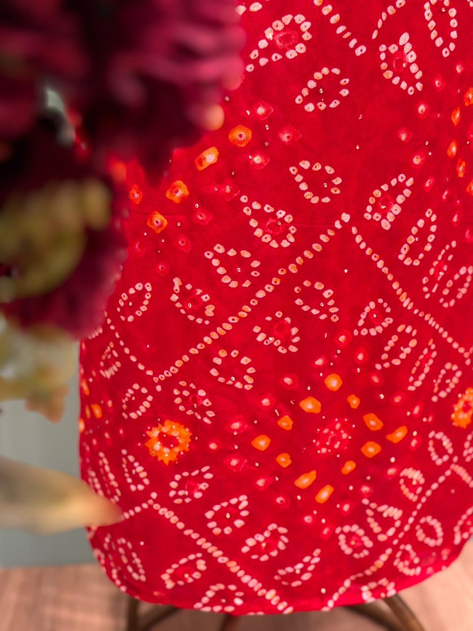 Elegant unstitched suit set is crafted in premium Chinon fabric