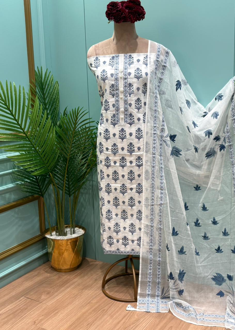 Step into effortless elegance with this beautiful unstitched