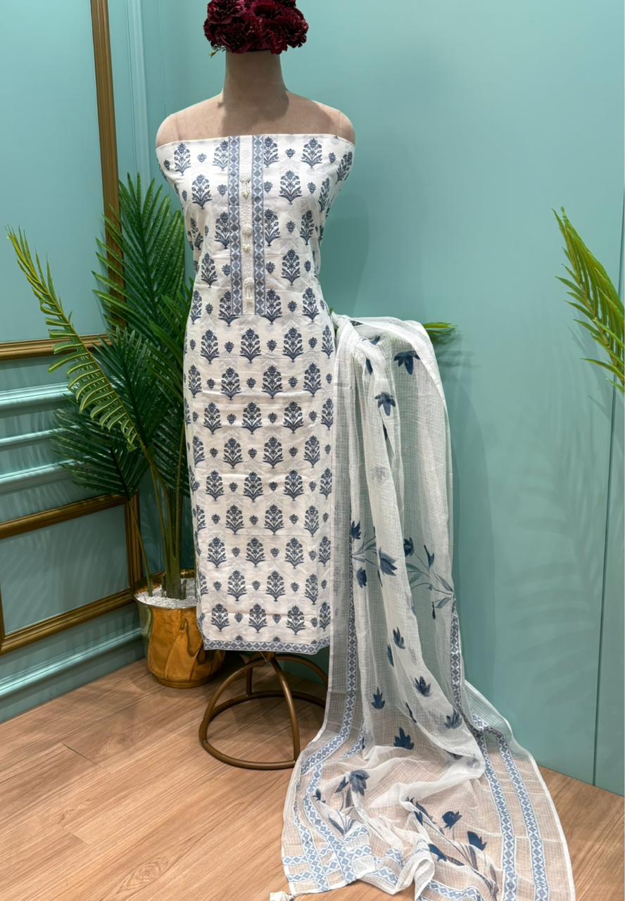 Step into effortless elegance with this beautiful unstitched