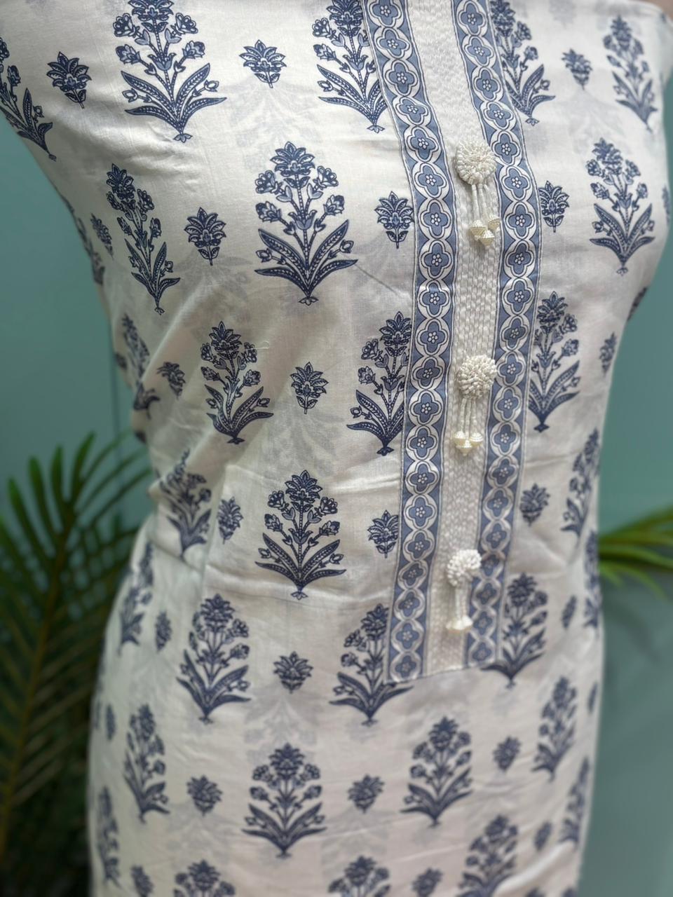 Step into effortless elegance with this beautiful unstitched