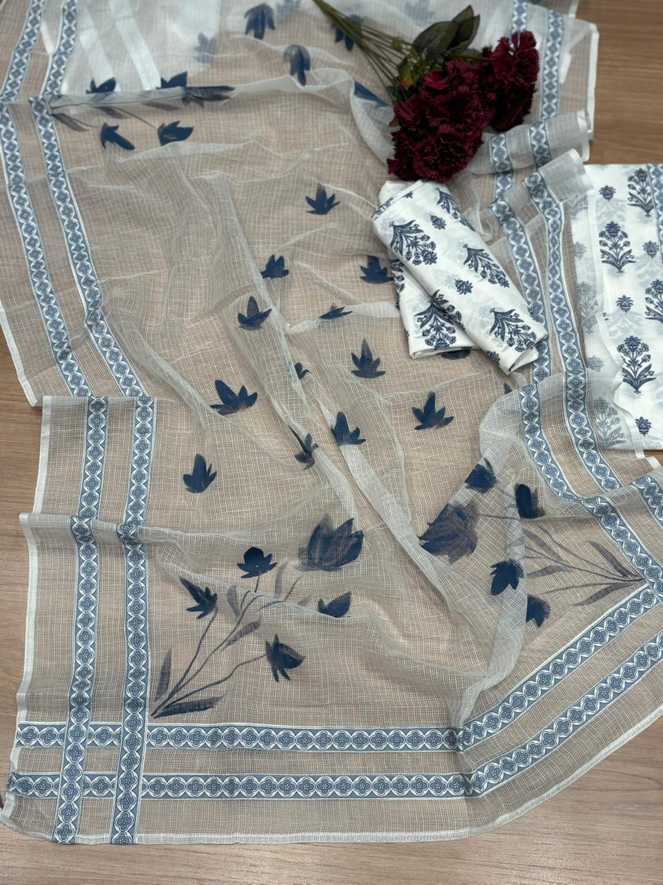 Step into effortless elegance with this beautiful unstitched