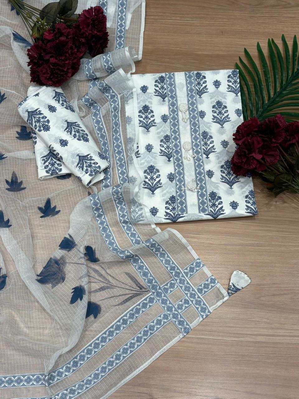 Step into effortless elegance with this beautiful unstitched