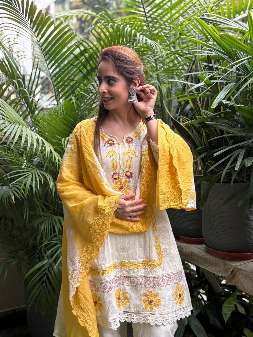 Soft cotton fabric is a perfect blend of elegance and comfort.