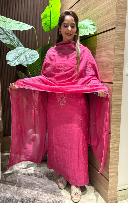 Mul cotton unstitched suit is your everyday luxury