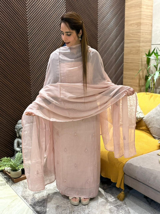 Comfort with our mul cotton unstitched suit