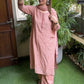 Beautifully crafted linen cotton kurta set
