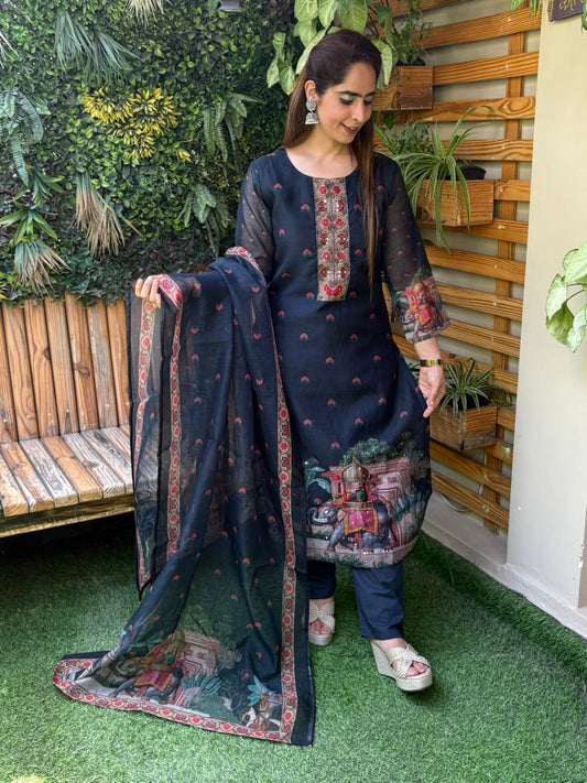 Beautifully crafted Kota cotton kurti set