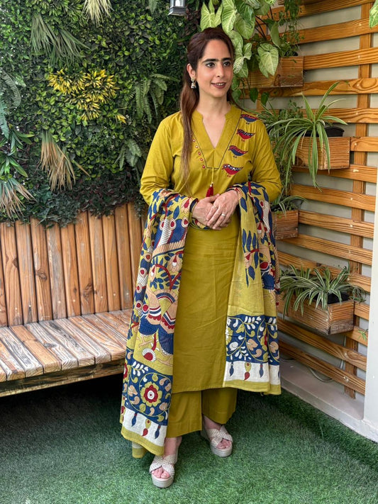 Elegance with this beautifully crafted kurti set