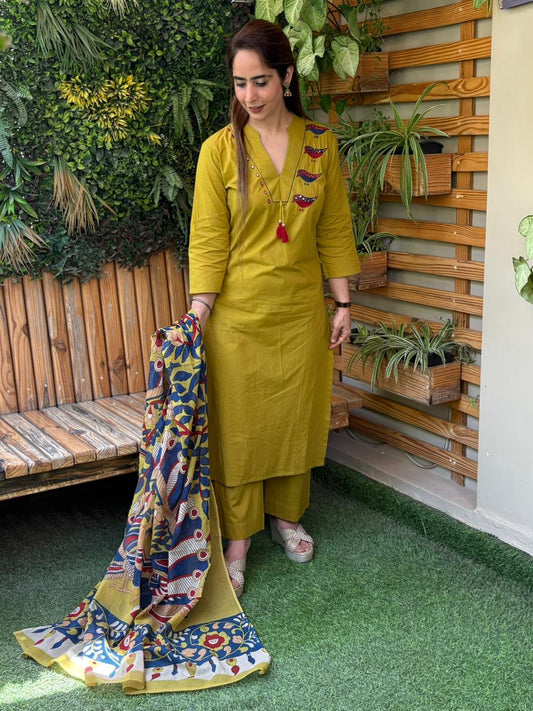 Elegance with this beautifully crafted kurti set
