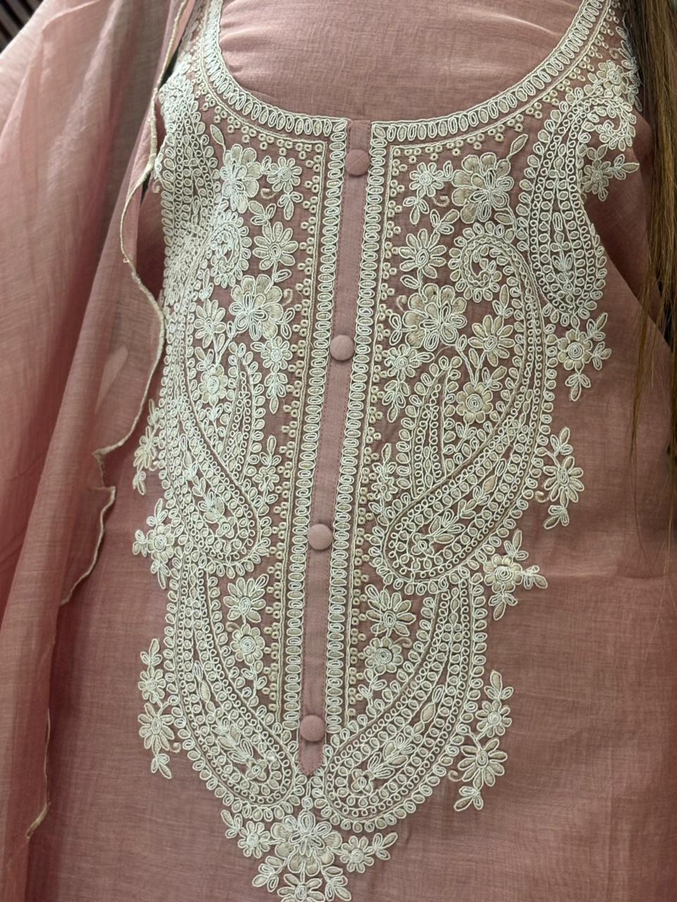 Elegance with this beautiful unstitched suit