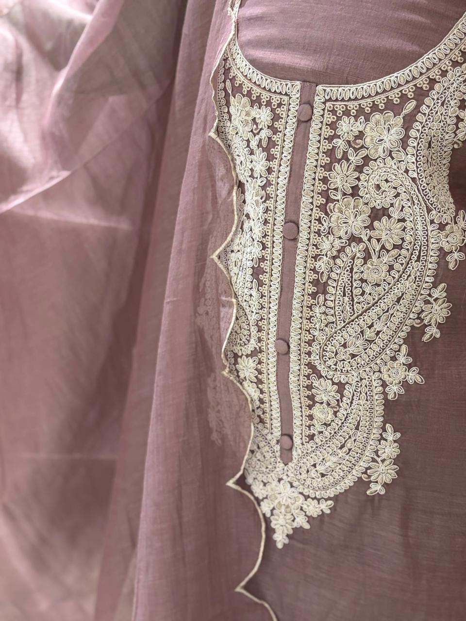 Elegance with this beautiful unstitched suit