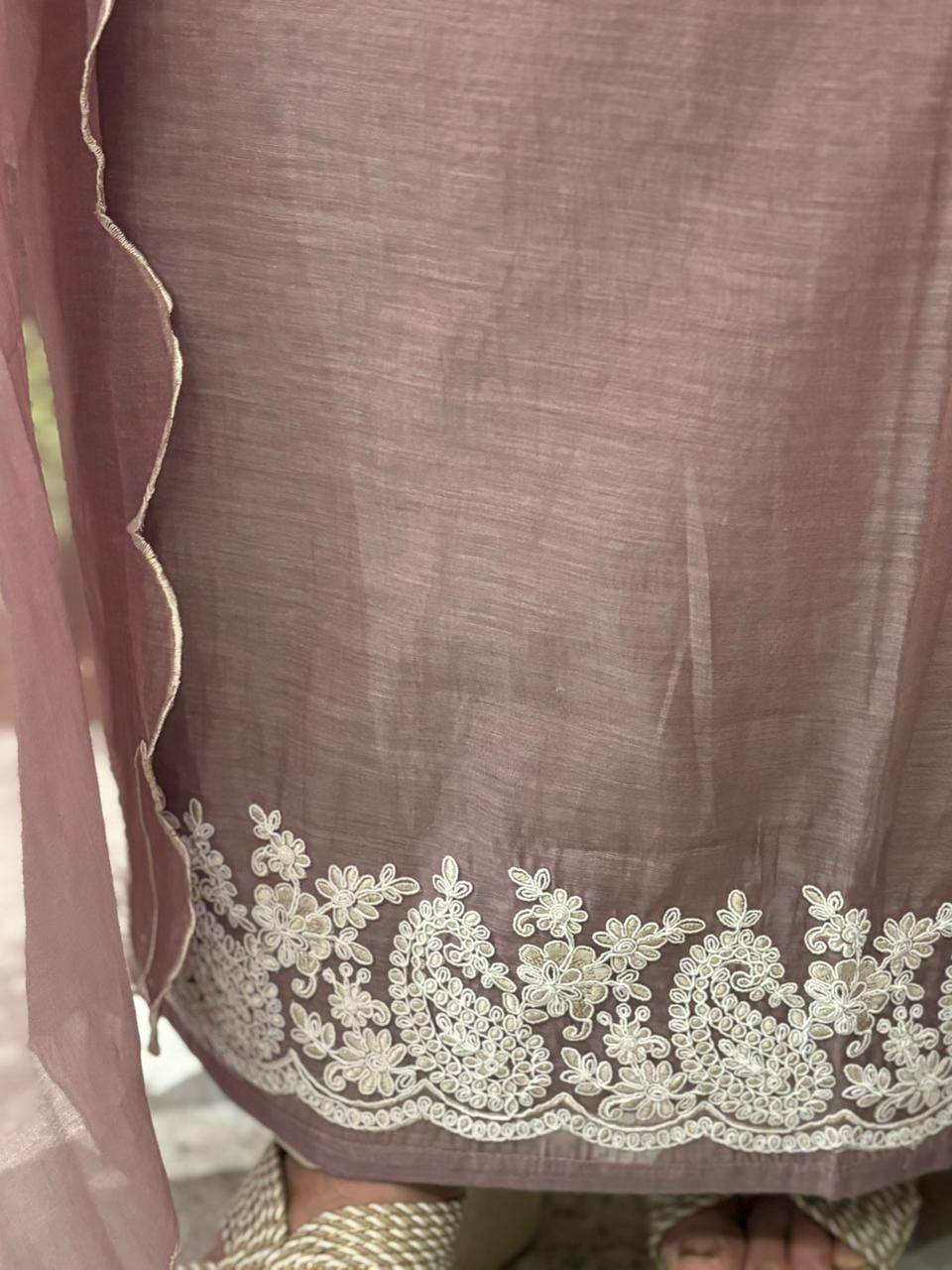 Elegance with this beautiful unstitched suit