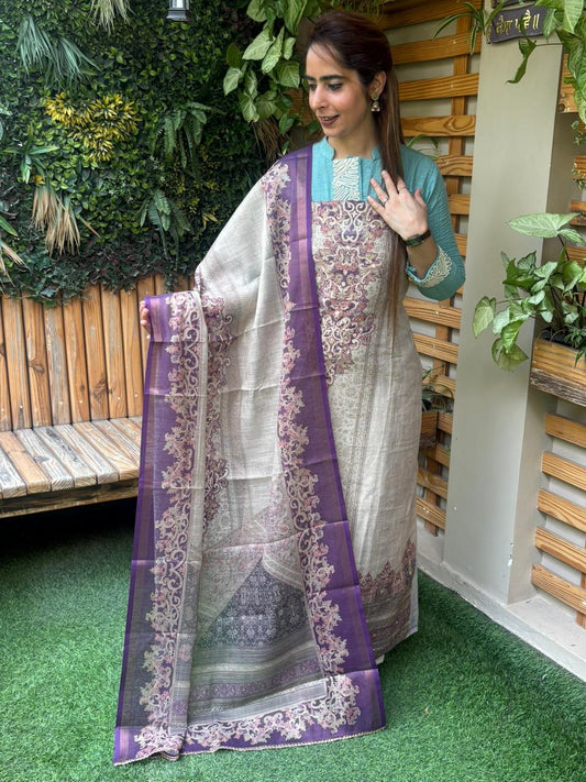 Beautiful unstitched fabric suit