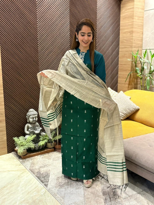 Unstitched suit in soft South cotton