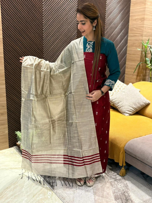 Unstitched suit in soft South cotton