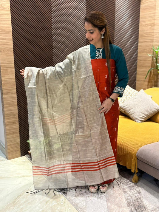 Unstitched suit in soft South cotton