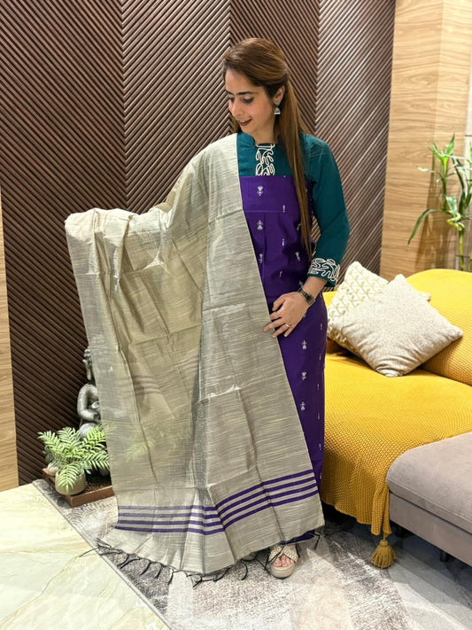 Unstitched suit in soft South cotton
