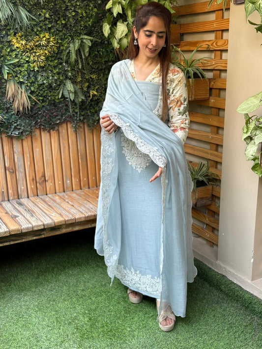Beautiful mul cotton fabric suit