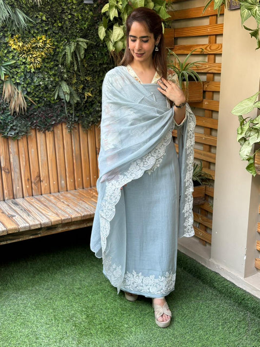 Beautiful mul cotton fabric suit