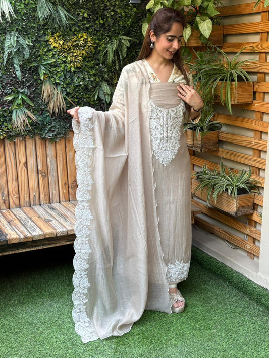 Beautiful mul cotton fabric suit