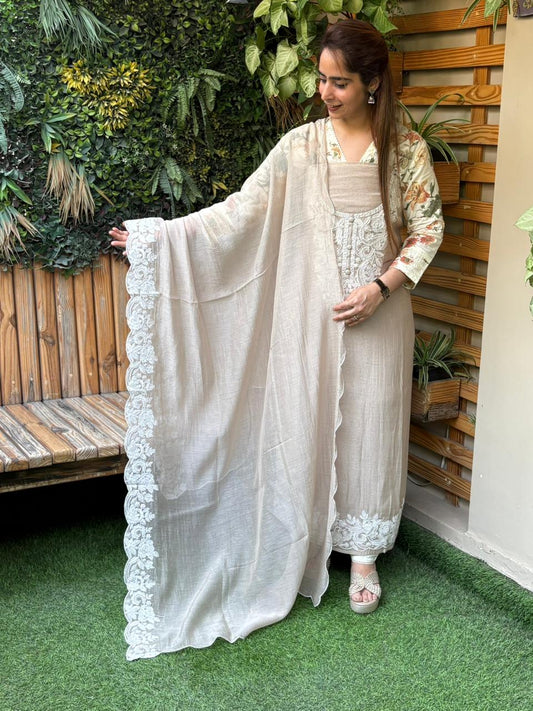 Beautiful mul cotton fabric suit