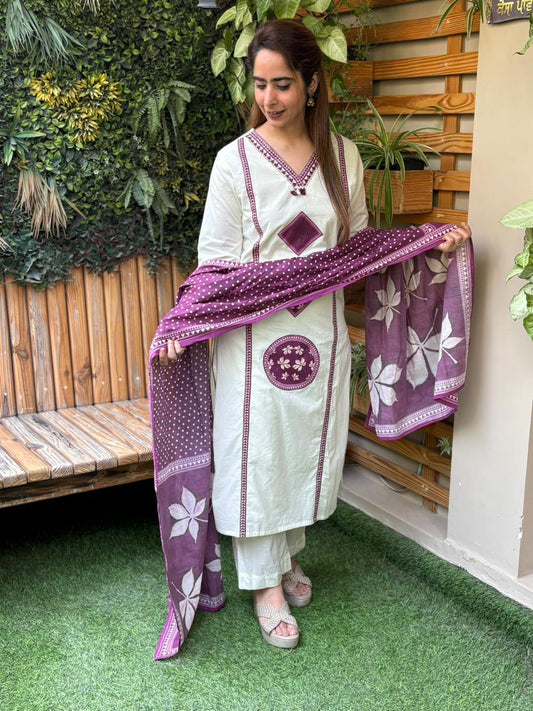 Beautiful cotton kurti set