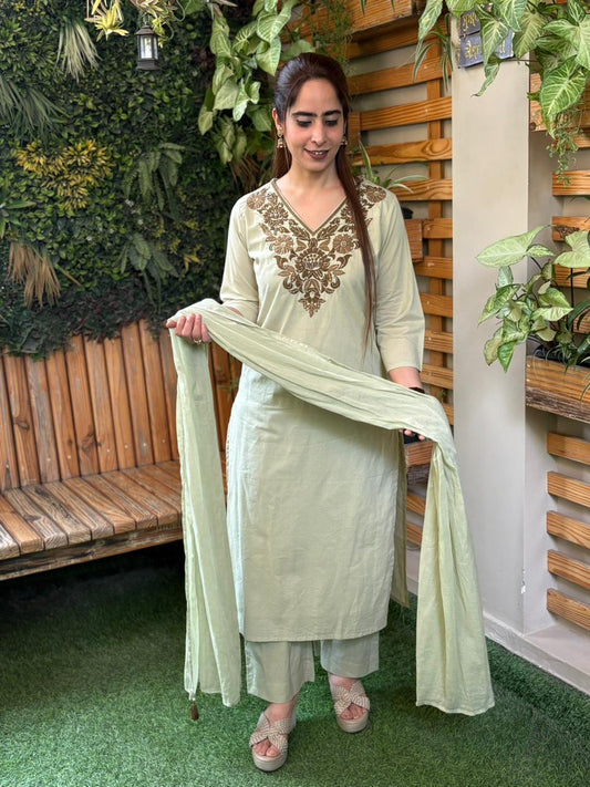 Beautiful cotton fabric kurta set