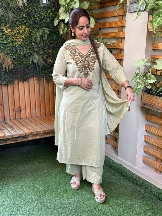 Beautiful cotton fabric kurta set