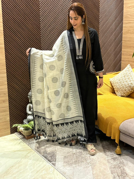 Beautiful muslin cotton kurta set