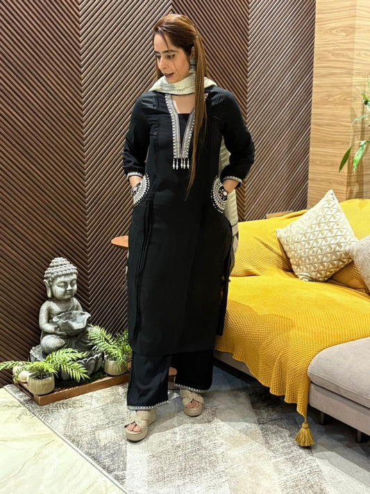 Beautiful muslin cotton kurta set