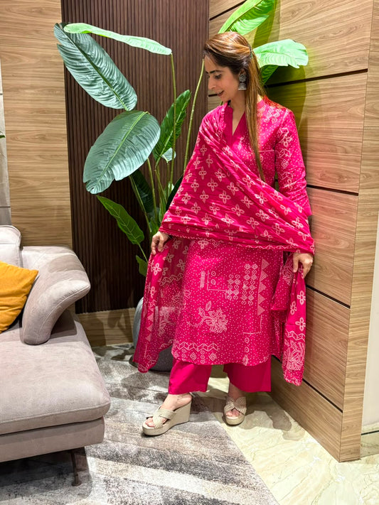 Beautiful A-line kurti set
