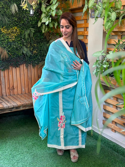 Soft mul cotton fabric unstitched suit