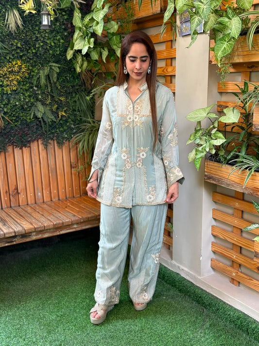 Elegant Chinon crape co-ord set