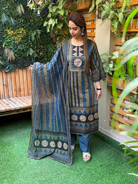 Beautiful cotton kurti set