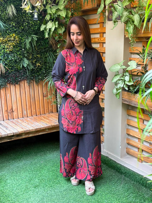 Stunning wrinkle cotton co-ord set