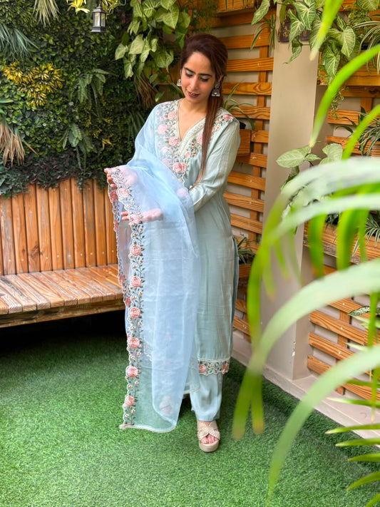 Stunning muslin cotton kurti set