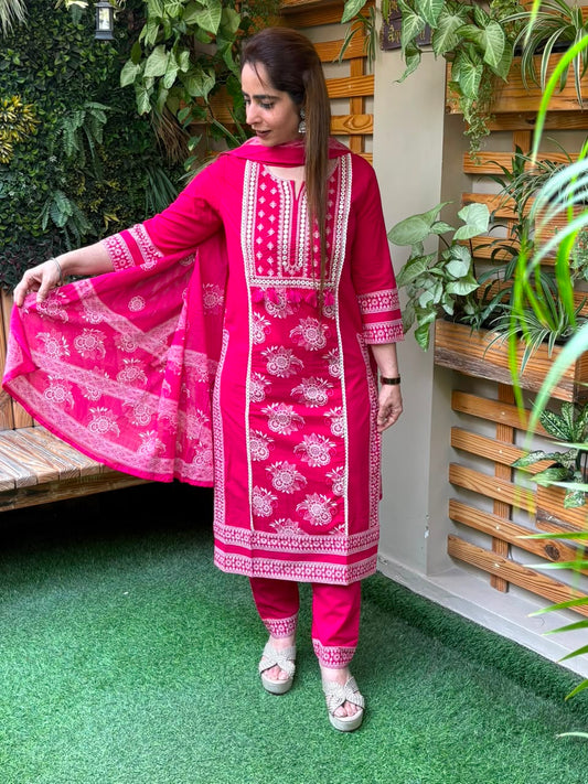 Stunning cotton kurti set